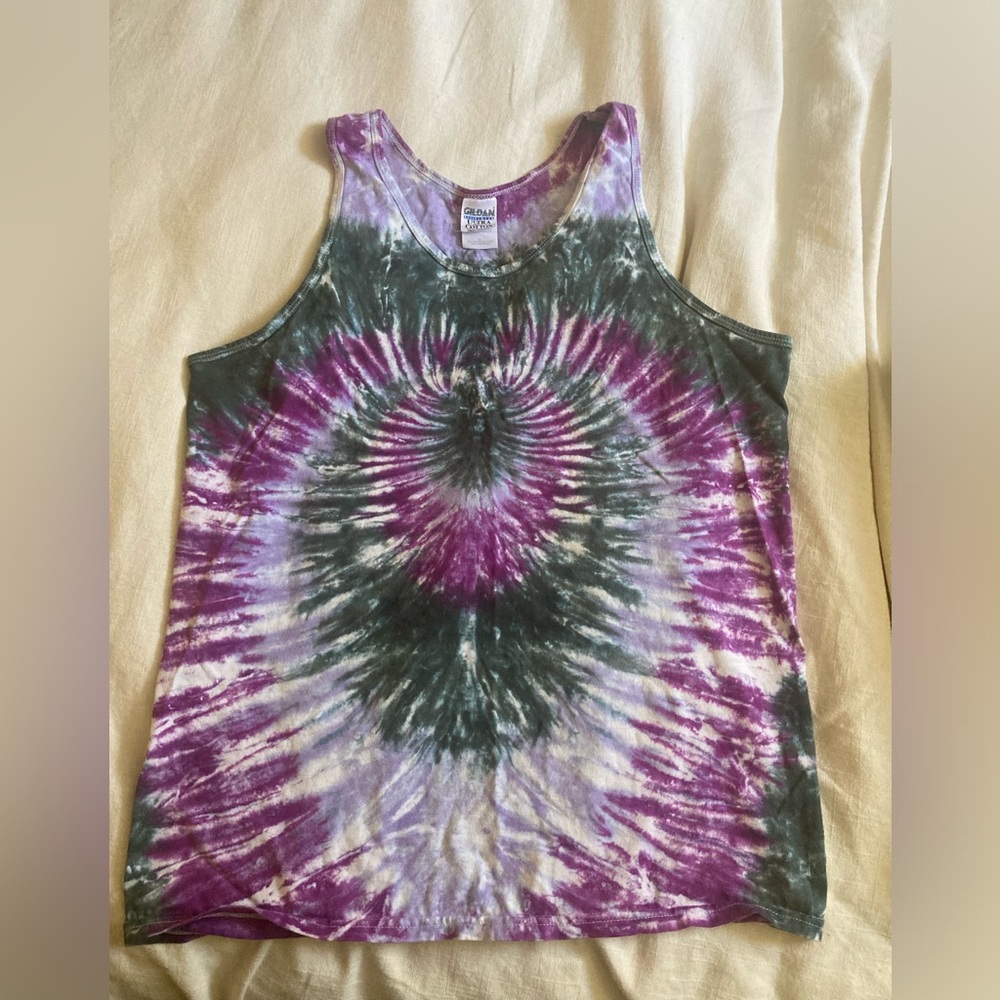 Tye dye tank top - large